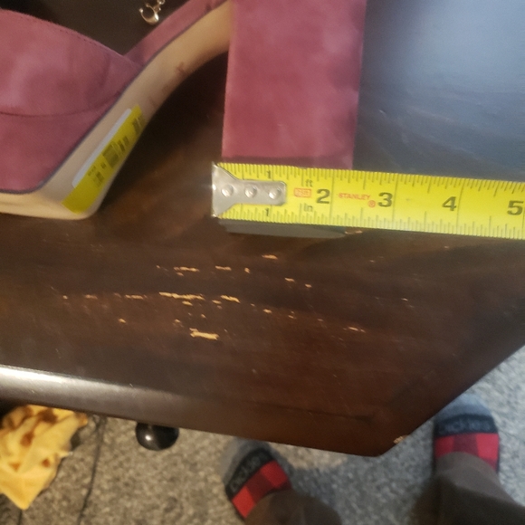 Coach Women's Burgundy Platform Heels - Picture 7 of 11